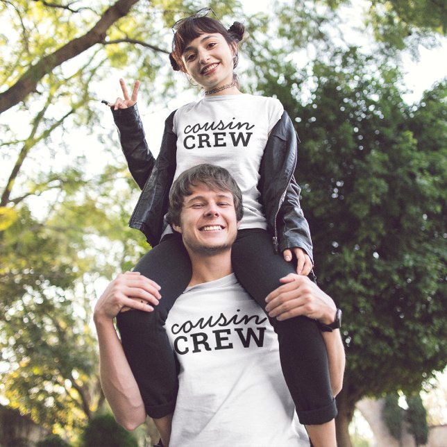 T-shirt Équipage de Cousins | Tendance Moderne Élégante et (Créateur téléchargé)