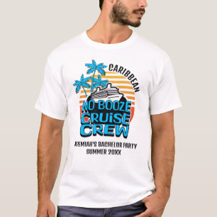 T-shirt Équipage de croisière amusante et bleue sans alcoo