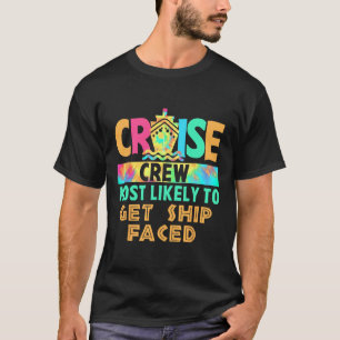 T-shirt Équipage de croisière de vacances Tie Dye le plus