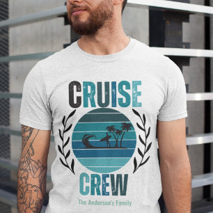 T-shirt Équipage de croisière personnalisé pour réunion de