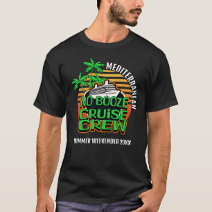 T-shirt ÉQUIPAGE DE CROISIÈRE SANS ALCOOL Fête du groupe d
