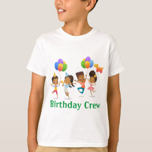 T-shirt Équipage de fête d'anniversaire 