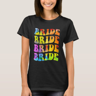 T-shirt Équipage de mariée que je fais teinture tie-dye en