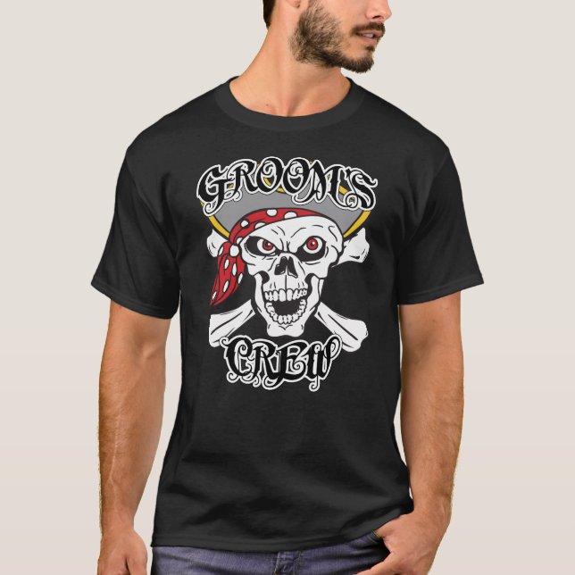 T-shirt Équipage de Pirate Groom (Devant)