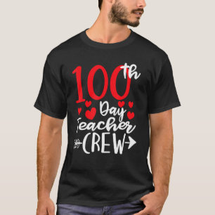 T-shirt Équipage d'enseignants du 100e jour d'étudiant Joy
