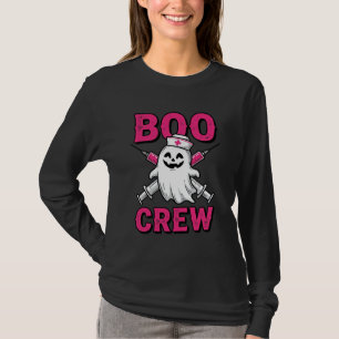 T-shirt Équipage fantôme infirmière Halloween vecteur conc