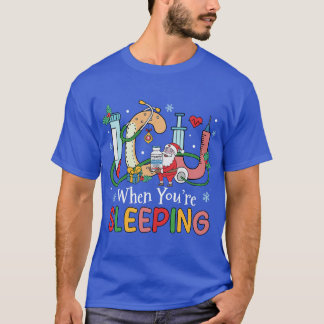 T-shirt Équipage infirmière de l'ICU de Noël Père Noël ICU