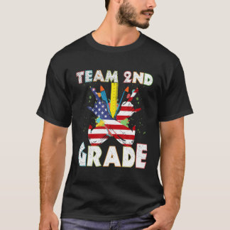 T-shirt Équipe 2E Année De Retour À L'École Enseignant