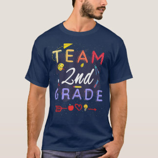 T-shirt Équipe 2e année Retour à l'école Enseignant T-Sh