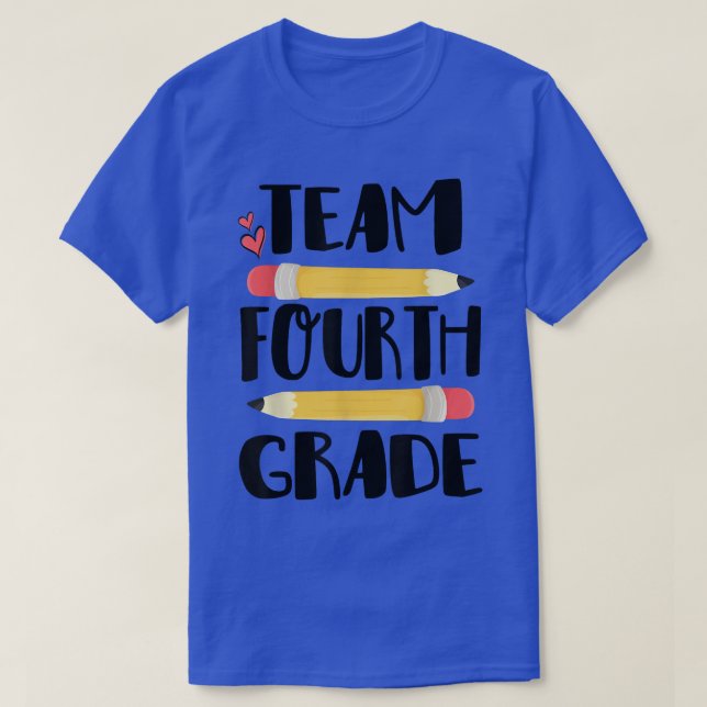T-shirt Équipe 4e année Funny 4e retour à l'école Enseigna (Design devant)