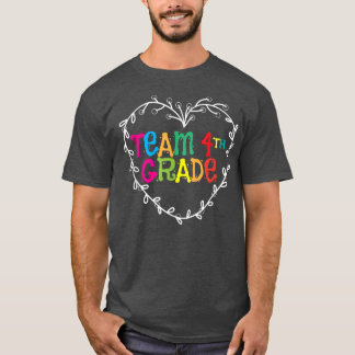 T-shirt Équipe 4e année Retour à l'école pour enseignants