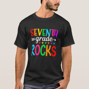 T-shirt Équipe 7e année Bonjour Septième année déchire Ret