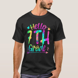 T-shirt Équipe 7e Grade Tie Dye Back To School Teache