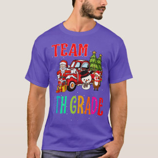 T-shirt Équipe 8E année Père Noël Reindee Noël