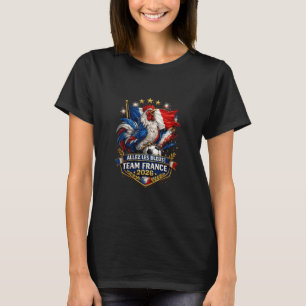 T-shirt Équipe Allez Les Bleus France 2026 Poule Football