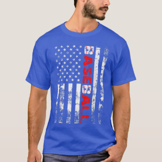 T-shirt Équipe Américaine De Baseball Drapeau 29