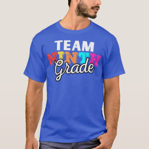T-shirt Équipe amusante Neuvième année Retour à l'école 1e