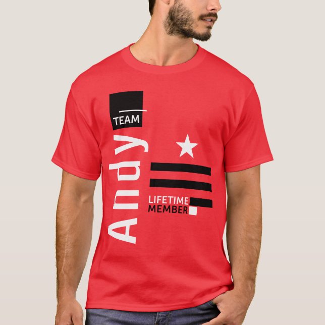T-shirt Équipe Andy (Devant)