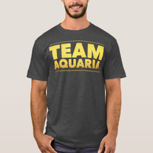 T-shirt Équipe Aquaria - Effet de lettres d'or