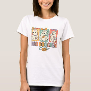 T-shirt équipe boo boo infirmière chemise halloween chemis