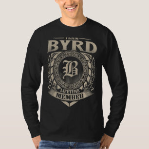T-shirt Équipe Byrd Membre à vie Vintage famille Byrd