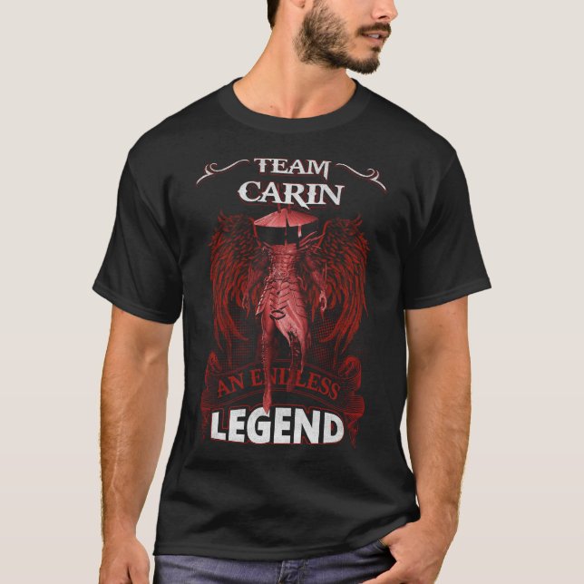 T-shirt Équipe CARIN - Une LÉGENDE sans fin (Devant)
