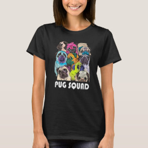 T-shirt Équipe carlin de chiot Chiens Mad Chiens Puggy Chi