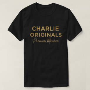 T-shirt Équipe Charlie Membre à vie Drôle de nom Charlie