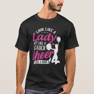 T-shirt Équipe Cherleader Cheerlead Outfit Pour Filles