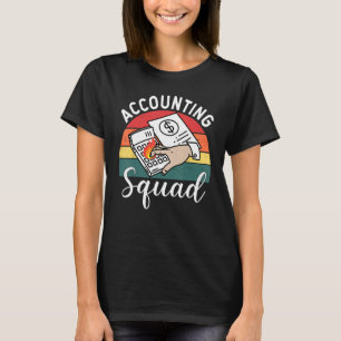 T-shirt Équipe comptable pour les auditeurs travaillant da