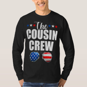 T-shirt Équipe Cousin 4 juillet Famille Patriotique Améric