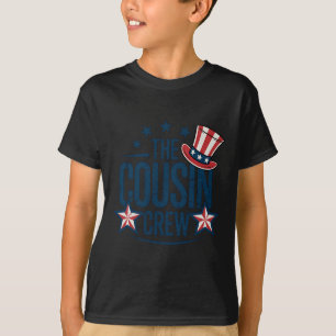 T-shirt Équipe Cousin 4 juillet jumelé Famille Patriotique