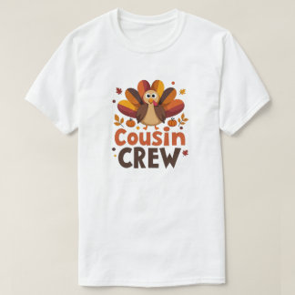 T-shirt Équipe Cousin Thanksgiving