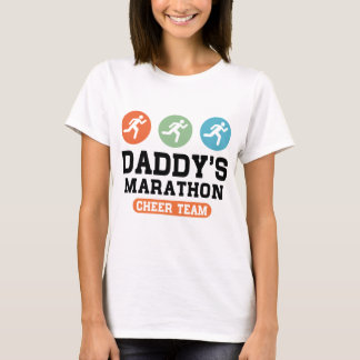 T-shirt Équipe d'acclamation du marathon du papa