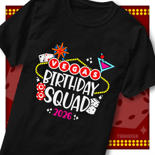 T-shirt Équipe d'anniversaire de Las Vegas 2026 Fête de vo