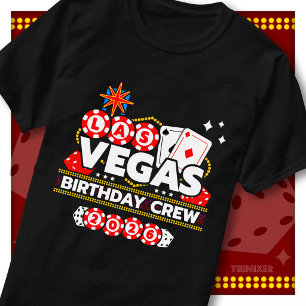 T-shirt Équipe d'anniversaire Las Vegas 2026 Squad Fête au