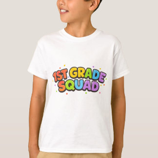 T-shirt Équipe de 1re année lettres bulles