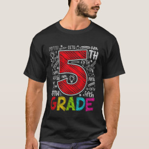 T-shirt Équipe de 5e année Enseignant de cinquième année R