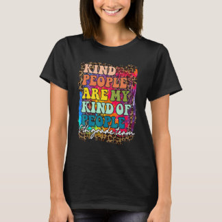 T-shirt Équipe de 5e année Léopard Les gens gentils sont m