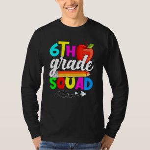 T-shirt Équipe de 6e rentrée des classes premier jour d'éc