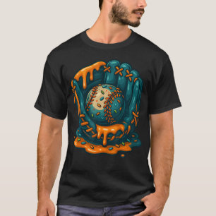 T-shirt Équipe de baseball Drip pour garçons et filles gla
