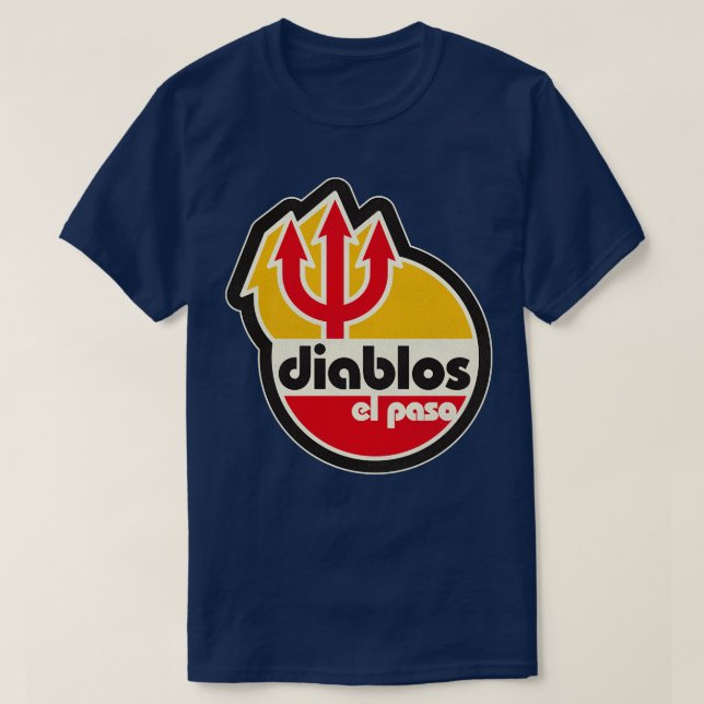 T-shirt Équipe de baseball El Paso Diablos déficitaire (Design devant)
