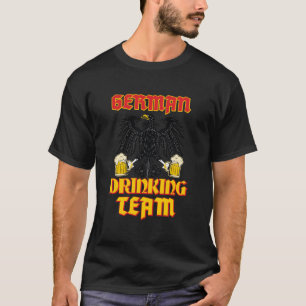 T-shirt Équipe de boisson allemande Allemagne Drapeau drôl