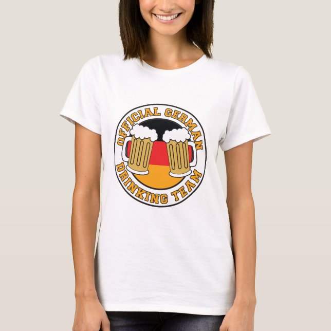 T-shirt Équipe de boisson allemande officielle (Devant)