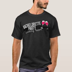 T-shirt Équipe de boisson de fête de fiançailles JGA 4