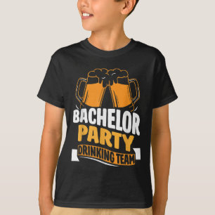 T-shirt Équipe de boisson d'enterrement de vie de garçon M