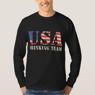 T-shirt Équipe de boisson Funny USA Patriotic Gag pour la