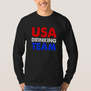 T-shirt Équipe de boisson USA femmes quatrième juillet pat