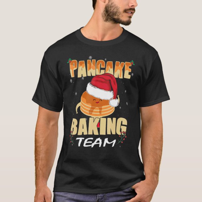 T-shirt Équipe de boulangerie de crêpes de Noël (Devant)