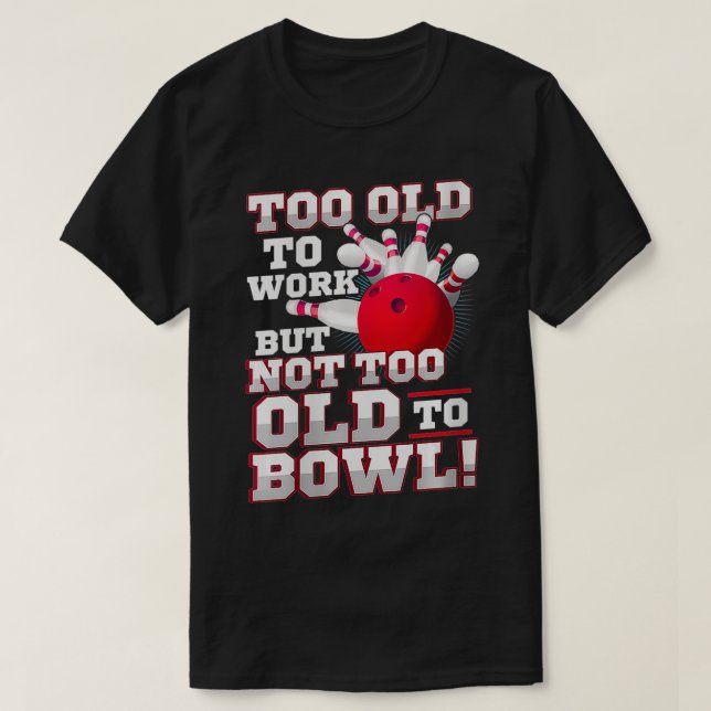 T-shirt Équipe de bowling à la retraite de femmes VNeck (Design devant)